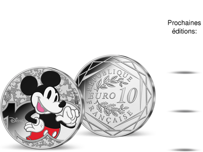 Collection : Les Millésimes Euros Argent - Première livraison « 10 Euros argent Mickey Mouse »
